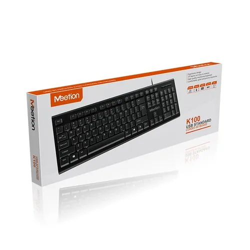 Meetion K100 USB Standard Corded Keyboard