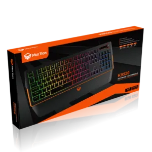 MEETION K9520 RGB Backlit Software Customizable Gaming Keyboard – Black