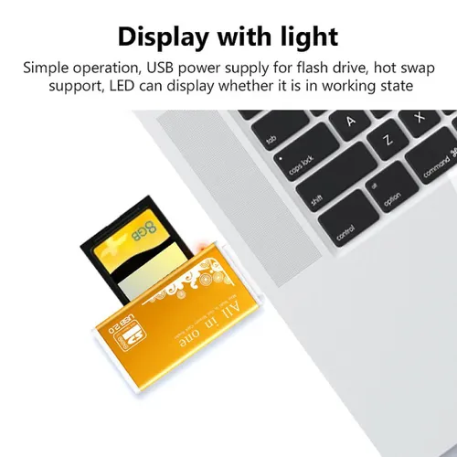 Memory Card 4 In 1 Usb 2.0 For Laptop And Desktop, Micro Sd Card Adapter, Tf, Sdhc (A Grade)