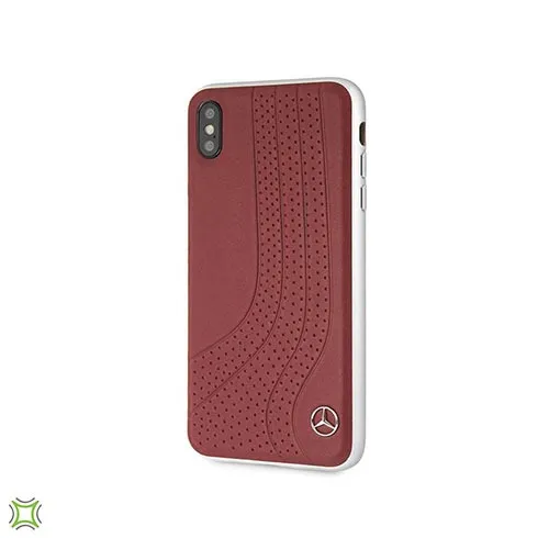 Mercedes Benz New Bow Genuine Leather iPhone Hard Case