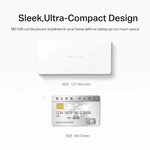 Mercusys MS108 8-Port 10/100Mbps Desktop Switch