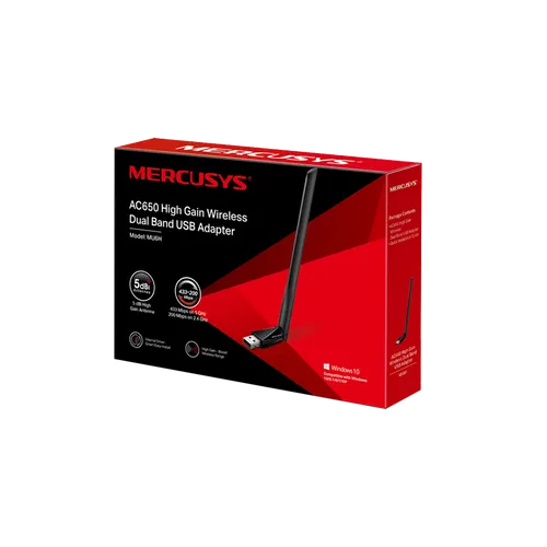 MERCUSYS MU6H AC650 HIGH GAIN DUAL BAND ADAPTER (2y)