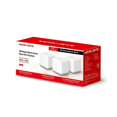 MESH WI-FI - MERCUSYS HALO S3 (3 PACK) 300MBPS WHOLE HOME(2y)