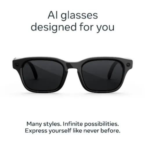 Meta Adventurer AI Glasses - Classic Black/Polarised Grey