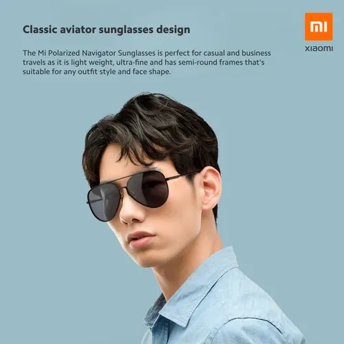 Mi Polarized Navigator Sunglasses – Gray