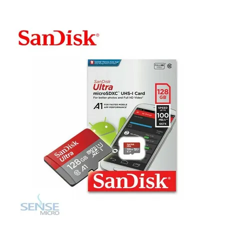 MICRO SD MEMORY - SANDISK 128GB CLASS 10(SDSQUAR-128G-GN6MN)