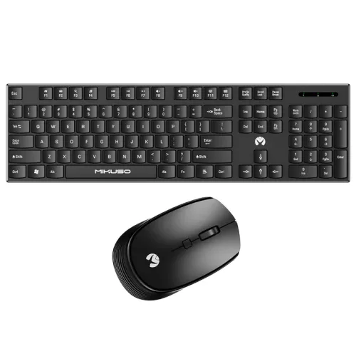 Mikuso 2.4G wireless Keyboard mouse suite Black [KB-C026 BK]