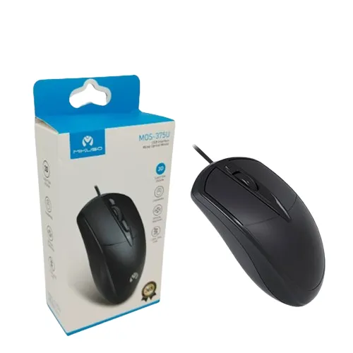 Mikuso MOS-375U Ergonomic Wired Optical Mouse