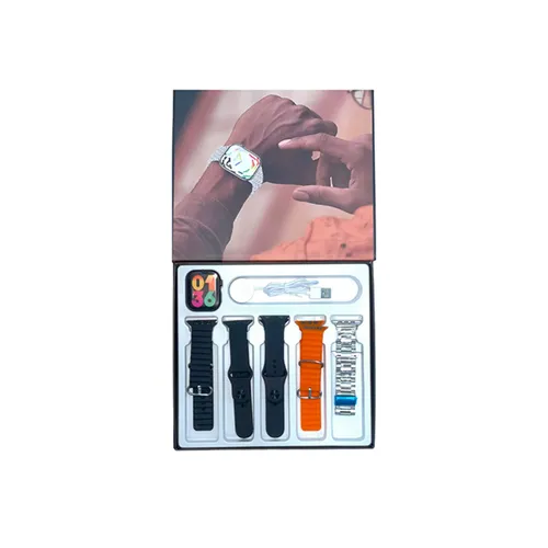 MK9 Max Smart Watch with 5 Straps