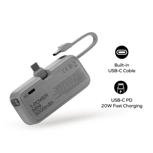 Momax 1-Power Mini 3-in-1 20W 5000mAh Power Bank