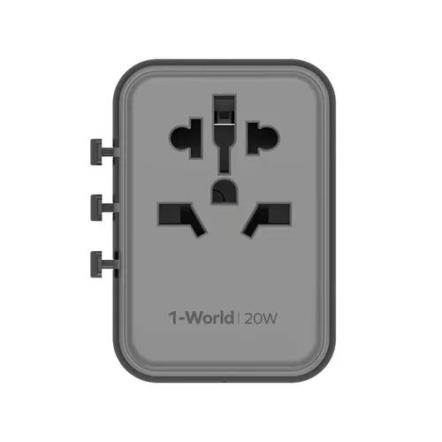 Momax 1-World 3-Port 20W Travel Charger