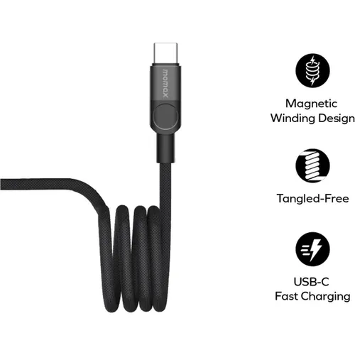 Momax DC60 Mag.Link USB-C to USB-C 60W Tangled-Free 1M Magnetic Cable