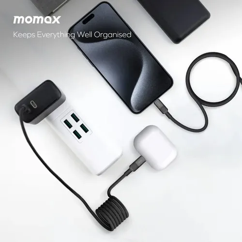 Momax DC61 Mag.Link USB-C to USB-C 60W Tangled-Free 2M Magnetic Cable