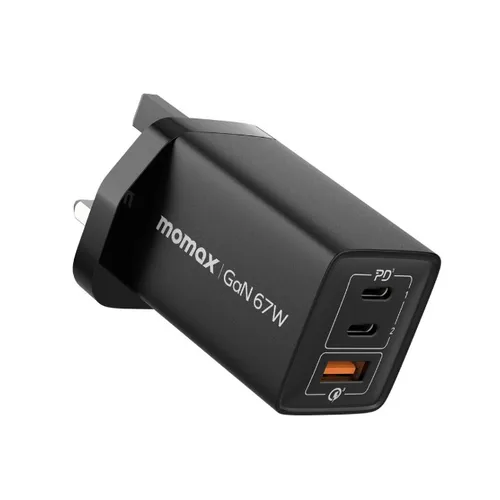 Momax OnePlug 3-Port 67W GaN Charger