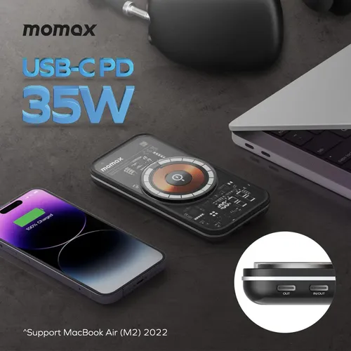 Momax Q.Mag Power 13 10000mAh Magnetic Wireless Power Bank
