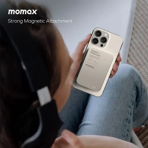 Momax Q.MAG X 15W 5000mAh Ultra Slim Magnetic Wireless Power Bank