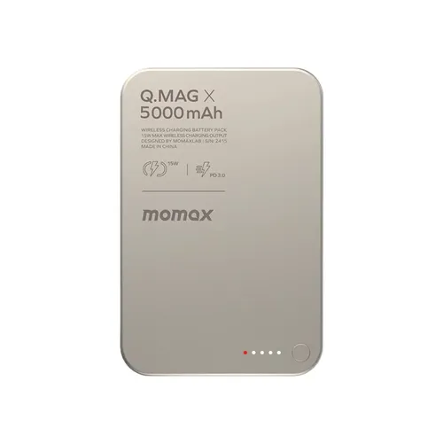 Momax Q.MAG X 5000mAh Magnetic Wireless Power Bank