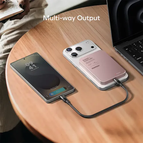 Momax Q.MAG X 15W 5000mAh Ultra Slim Magnetic Wireless Power Bank
