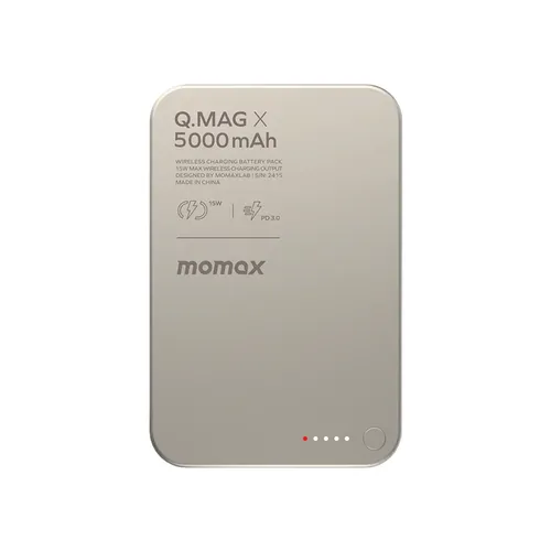 Momax Q.MAG X 5000mAh Magnetic Wireless Power Bank