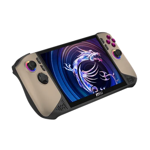 MSI Claw 8 AI+ A2VM Ultra 7 Handheld Console Sandstorm