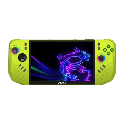 MSI Claw A8 BZ2EM AMD Ryzen Z2 Extreme Handheld Console Neon Green