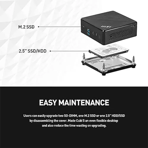 MSI Cubi N ADL Celeron N100 4GB RAM 128GB SSD Mini PC