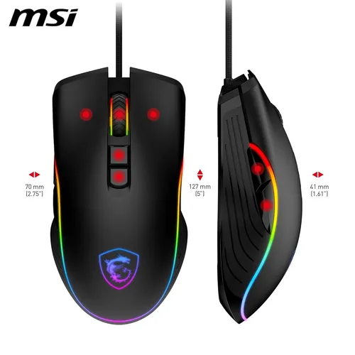 MSI Forge GM300 RGB  Wired Gaming Mouse