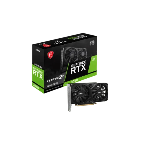 MSI GEFORCE RTX 3050 VENTUS 2X 6G OC GRAPHIC CARD(3y)