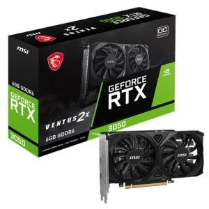 MSI GEFORCE RTX 3050 VENTUS 2X OC 6GB GDDR6 GRAPHICS CARD