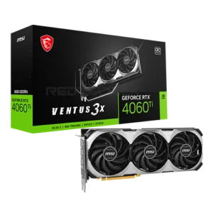 MSI GeForce RTX 4060 Ti VENTUS 3X Black 8GB OC Graphics Card