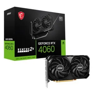 MSI GEFORCE RTX 4060 VENTUS 2X OC 8GB GDDR6X GRAPHICS CARD