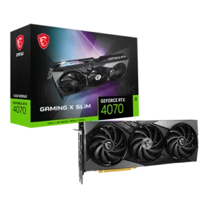 MSI GeForce RTX 4070 Gaming X Slim 12GB Graphics Card