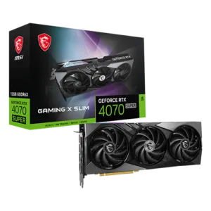  MSI GeForce RTX 4070 Super 12GB Gaming X Slim GDDR6X Graphic Card