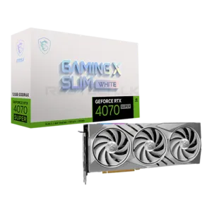 MSI GeForce RTX 4070 Super 12GB Gaming X Slim White GDDR6X Graphic Card