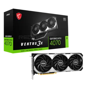 MSI GeForce RTX 4070 VENTUS 3X E1 12GB OC Graphics Card