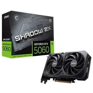 MSI GEFORCE RTX 5060 SHADOW 2X OC 8GB GDDR7X GRAPHICS CARD