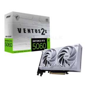 MSI GeForce RTX 5060 VENTUS 2X OC 8 GB Graphics Card – White