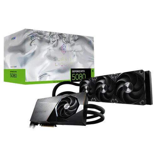 MSI Geforce RTX 5080 16G SUPRIM LIQUID SOC