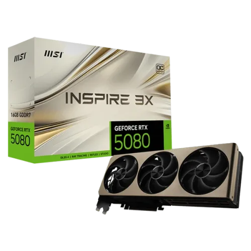 MSI Geforce RTX 5080 INSPIRE 3X OC 16GB GDDR7X