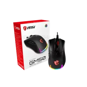MSI GM50 CLUTCH – 7200DPI 1000Hz Wired RGB Gaming Mouse