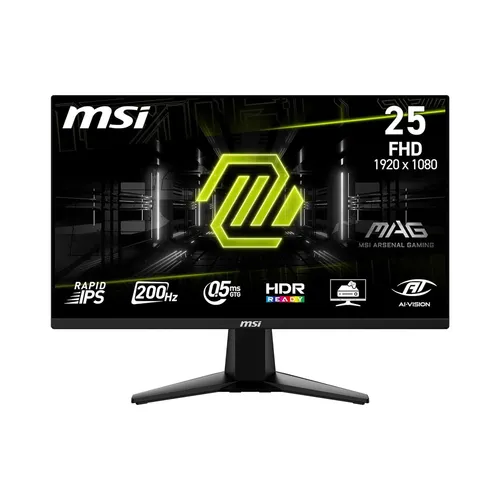 MSI MAG 255F E20 24.5'Inch FHD Rapid IPS 200Hz Gaming Monitor