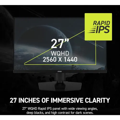MSI MAG 274QPF E20  27" Inch WQHD Rapid IPS 200Hz Gaming Monitor