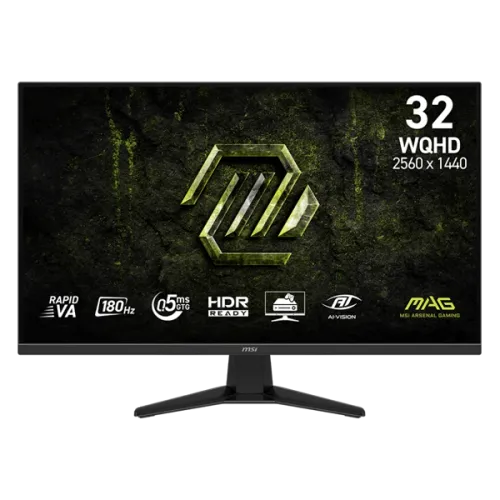 MSI MAG 325QF E18V 32" (2560 x 1440) 180HZ 0.5MS ADAPTIVE SYNC GAMING MONITOR