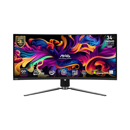MSI MAG 341CQP 34" QD-OLED UWQHD 175Hz Gaming Monitor