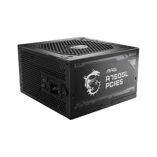 MSI Mag A750GL 750W 80 Plus Gold Certified Power Supply