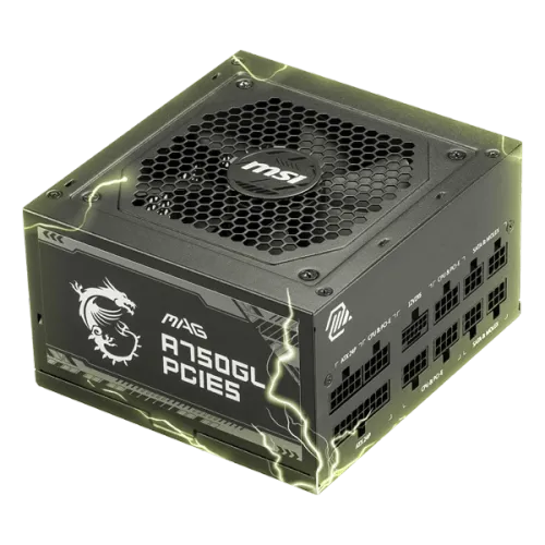 MSI MAG A750GL PCIE5 750 WATT 80+ Gold Fully Modular