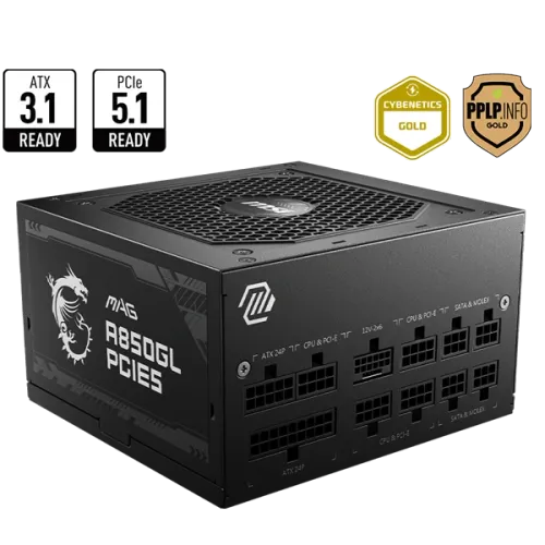 MSI MAG A850GL PCIE5 80+ Gold Fully Modular