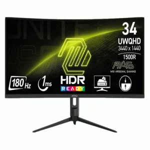 MSI MAG342CQR E3 34” INCH 180HZ CURVED UWQH GAMING Monitor