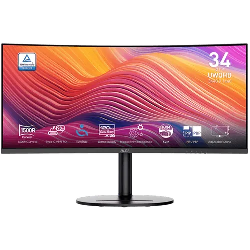 MSI Modern MD342CQP 34" UWQHD 120HZ Curved Monitor with PD 98W