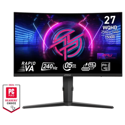 MSI MPG 275CQRXF 27" (2560 x 1440) 240Hz 0.5MS AMD FREESYNC GAMING MONITOR